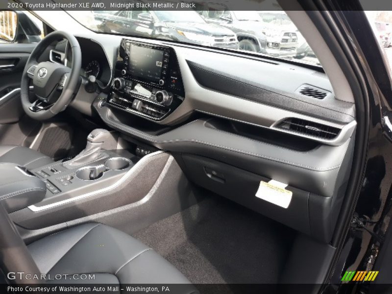 Dashboard of 2020 Highlander XLE AWD