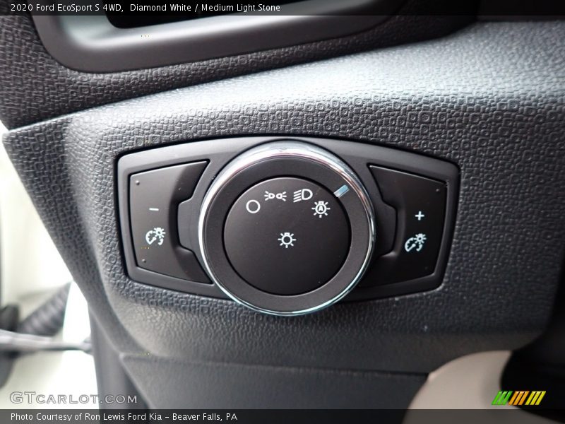 Diamond White / Medium Light Stone 2020 Ford EcoSport S 4WD