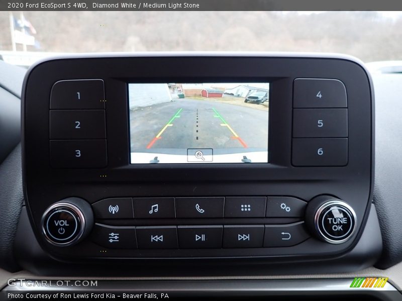 Diamond White / Medium Light Stone 2020 Ford EcoSport S 4WD