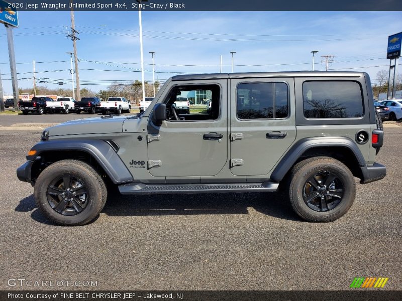 Sting-Gray / Black 2020 Jeep Wrangler Unlimited Sport 4x4