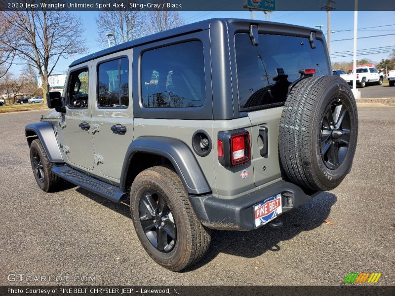 Sting-Gray / Black 2020 Jeep Wrangler Unlimited Sport 4x4