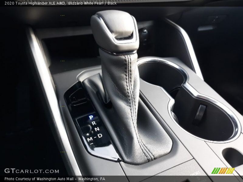 Blizzard White Pearl / Black 2020 Toyota Highlander XLE AWD