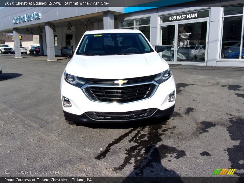 Summit White / Ash Gray 2020 Chevrolet Equinox LS AWD