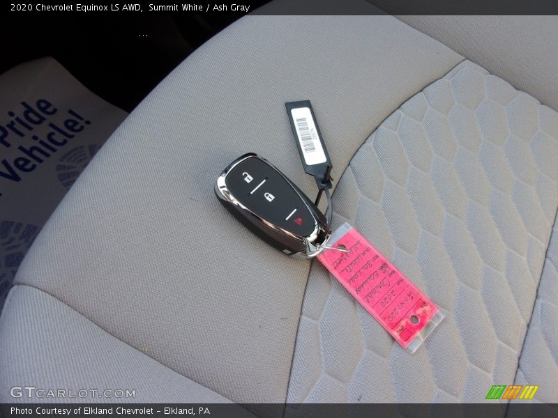 Summit White / Ash Gray 2020 Chevrolet Equinox LS AWD