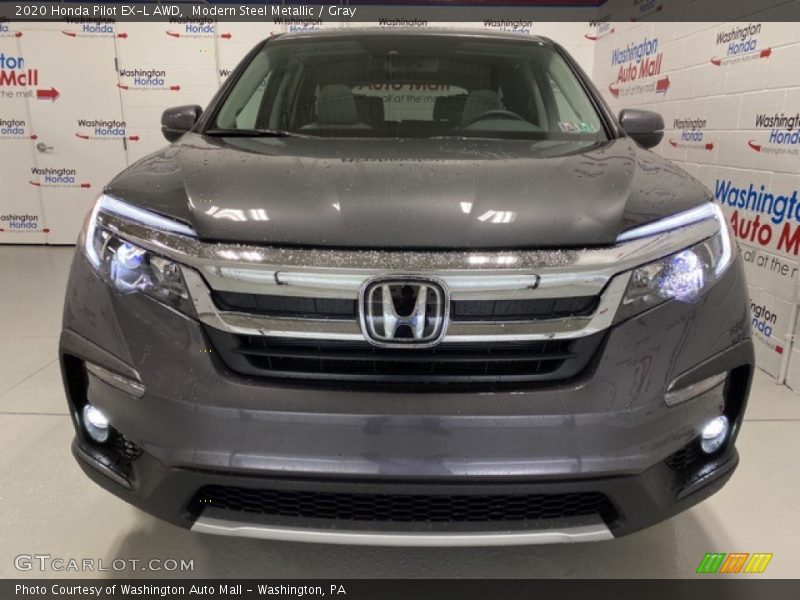 Modern Steel Metallic / Gray 2020 Honda Pilot EX-L AWD