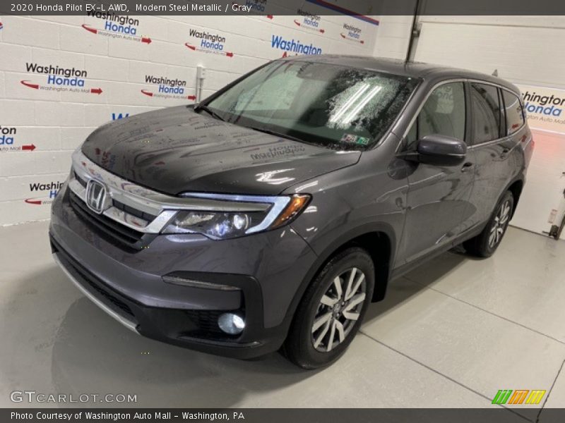 Modern Steel Metallic / Gray 2020 Honda Pilot EX-L AWD