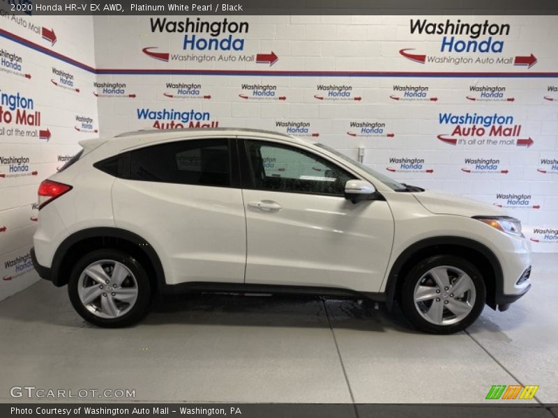 Platinum White Pearl / Black 2020 Honda HR-V EX AWD