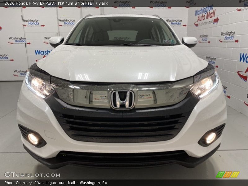 Platinum White Pearl / Black 2020 Honda HR-V EX AWD