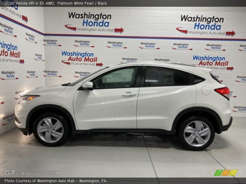 Platinum White Pearl / Black 2020 Honda HR-V EX AWD