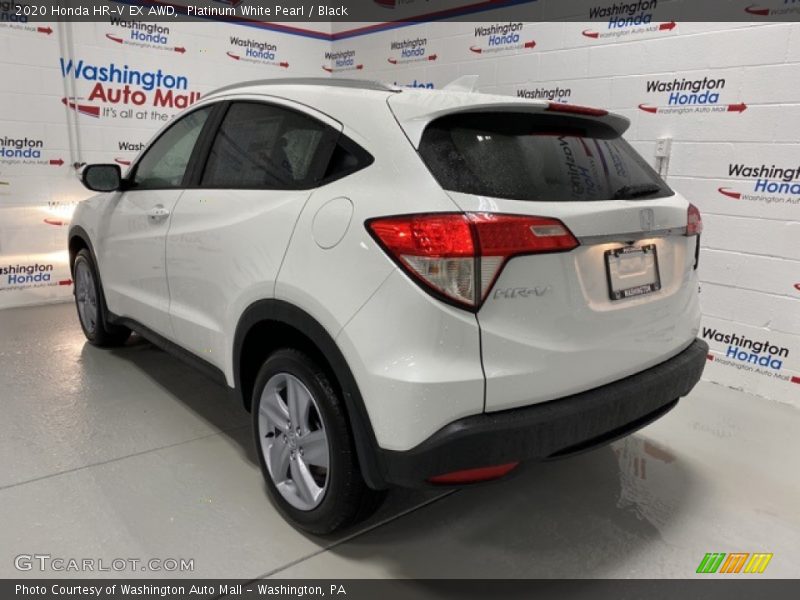 Platinum White Pearl / Black 2020 Honda HR-V EX AWD