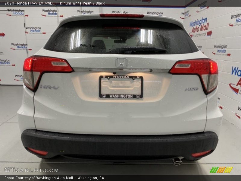 Platinum White Pearl / Black 2020 Honda HR-V EX AWD