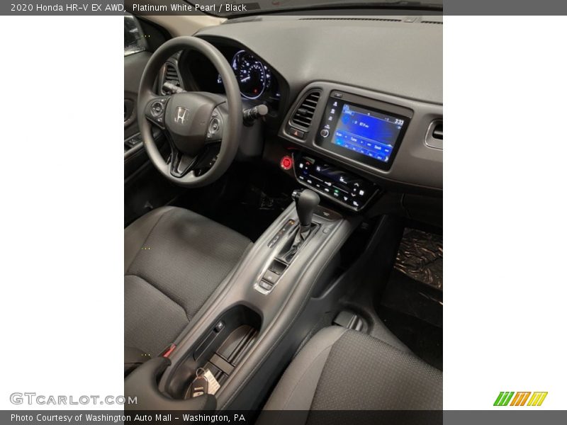 Platinum White Pearl / Black 2020 Honda HR-V EX AWD