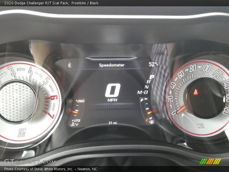 Frostbite / Black 2020 Dodge Challenger R/T Scat Pack