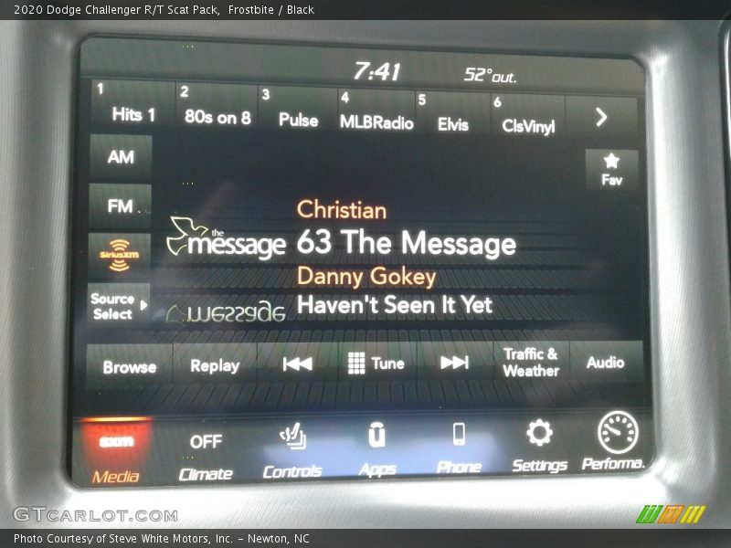Frostbite / Black 2020 Dodge Challenger R/T Scat Pack