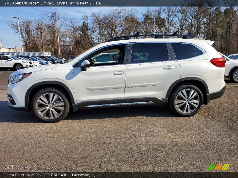Crystal White Pearl / Slate 2020 Subaru Ascent Limited