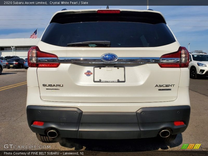Crystal White Pearl / Slate 2020 Subaru Ascent Limited