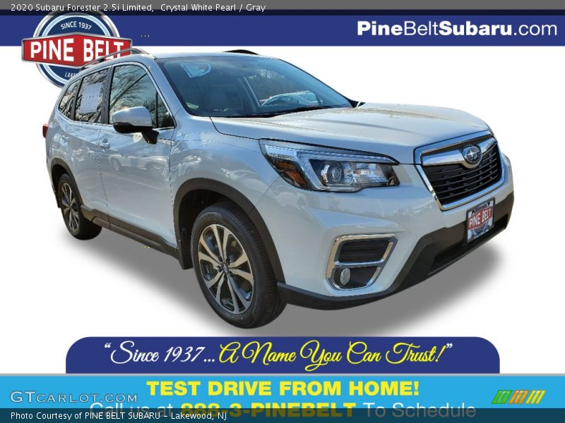 Crystal White Pearl / Gray 2020 Subaru Forester 2.5i Limited