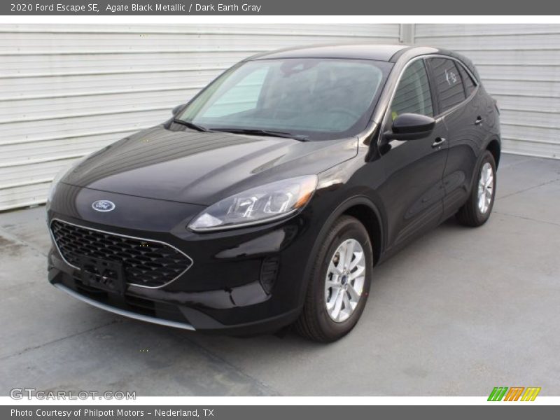 Agate Black Metallic / Dark Earth Gray 2020 Ford Escape SE