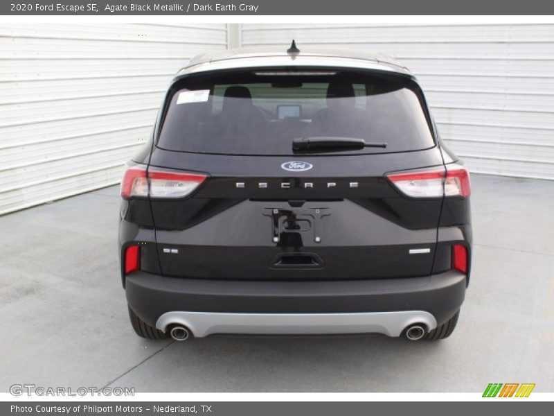 Agate Black Metallic / Dark Earth Gray 2020 Ford Escape SE