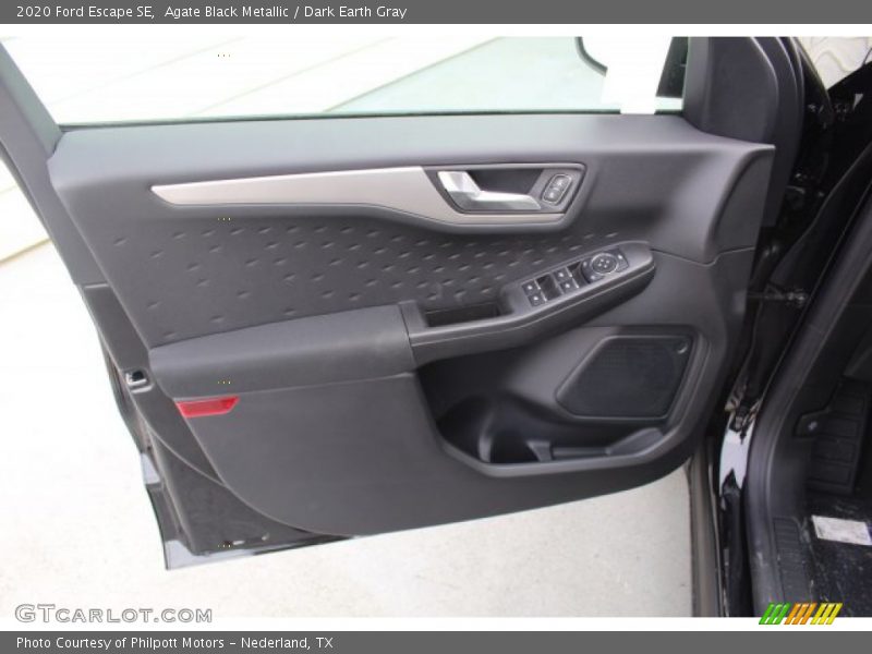 Agate Black Metallic / Dark Earth Gray 2020 Ford Escape SE