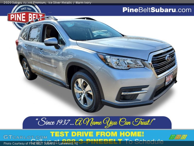 Ice Silver Metallic / Warm Ivory 2020 Subaru Ascent Premium