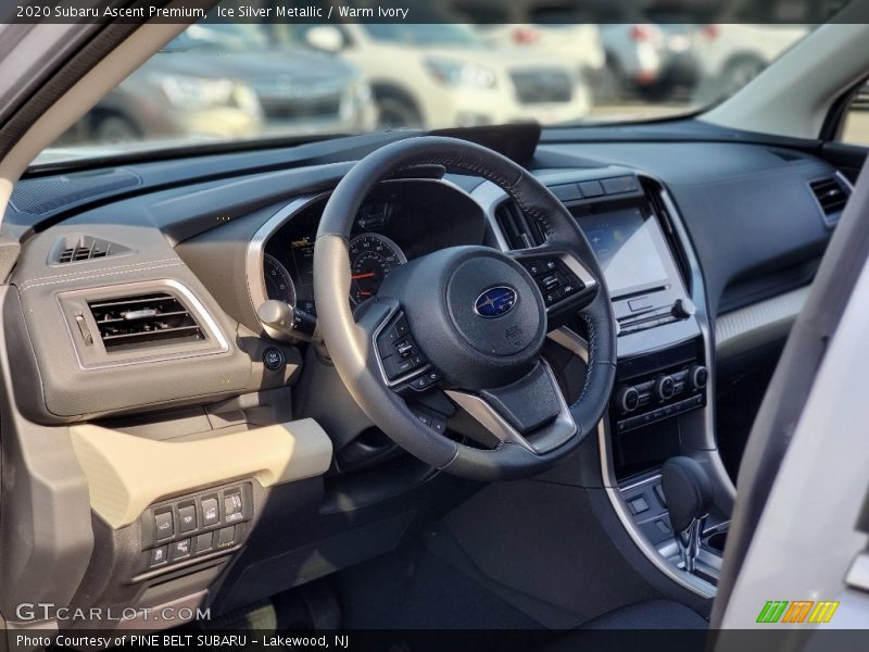 Ice Silver Metallic / Warm Ivory 2020 Subaru Ascent Premium