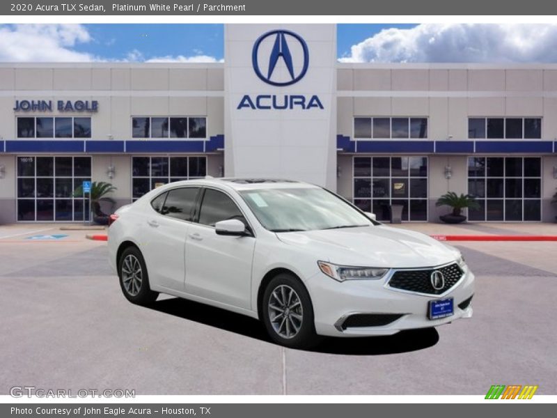 Platinum White Pearl / Parchment 2020 Acura TLX Sedan
