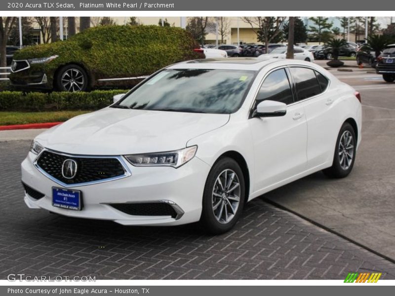 Platinum White Pearl / Parchment 2020 Acura TLX Sedan