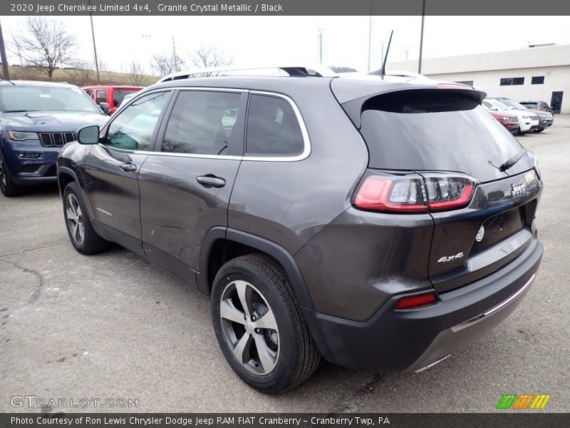 Granite Crystal Metallic / Black 2020 Jeep Cherokee Limited 4x4