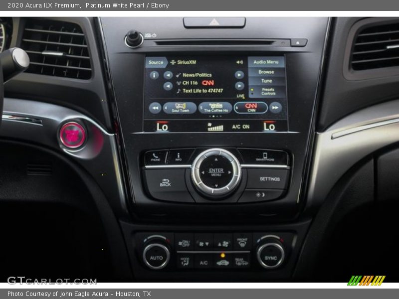 Platinum White Pearl / Ebony 2020 Acura ILX Premium
