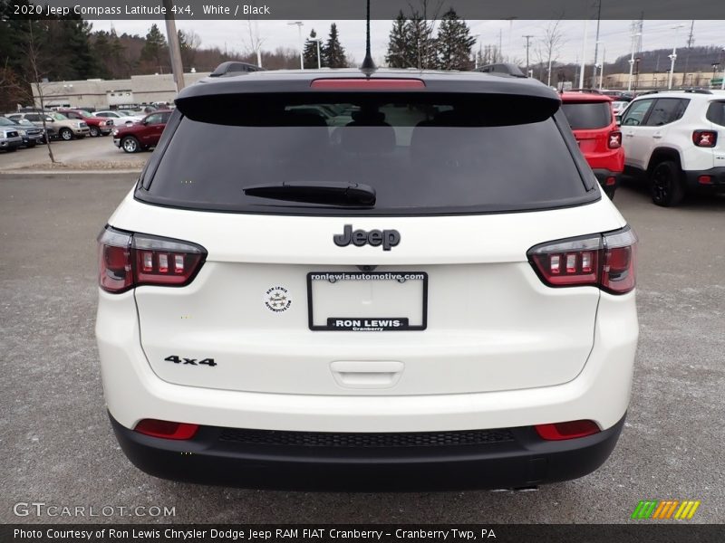 White / Black 2020 Jeep Compass Latitude 4x4