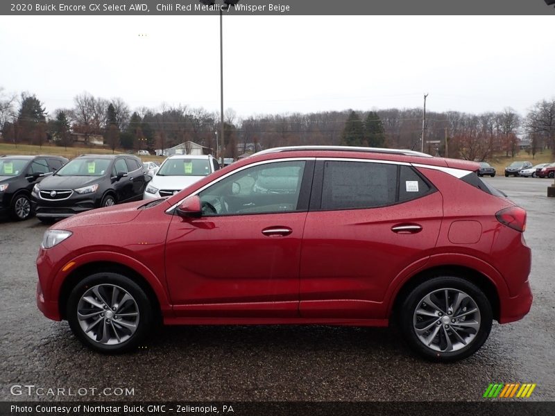 Chili Red Metallic / Whisper Beige 2020 Buick Encore GX Select AWD