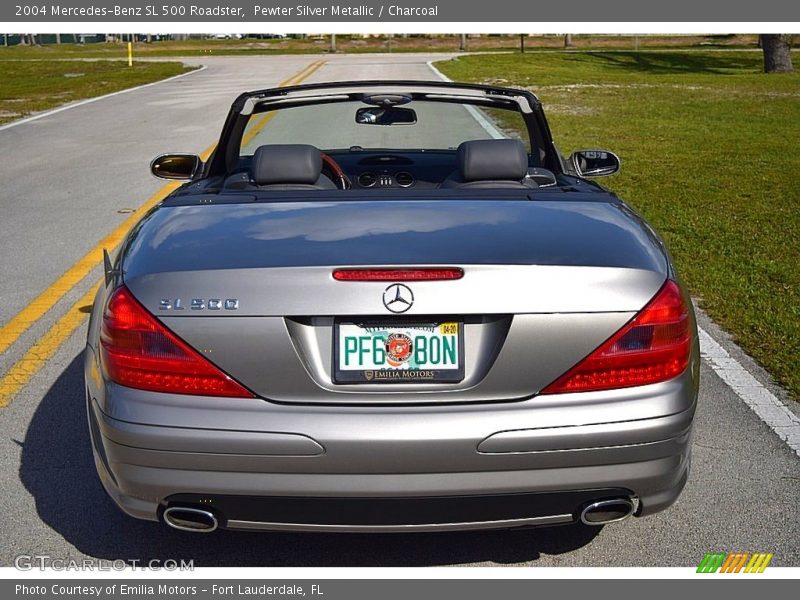 Pewter Silver Metallic / Charcoal 2004 Mercedes-Benz SL 500 Roadster