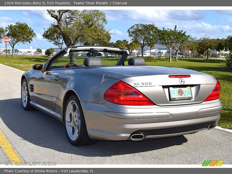 Pewter Silver Metallic / Charcoal 2004 Mercedes-Benz SL 500 Roadster