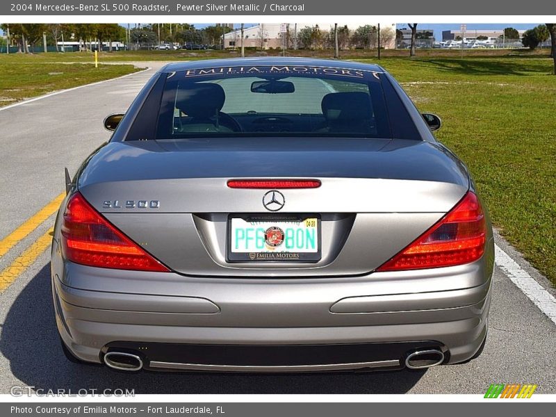 Pewter Silver Metallic / Charcoal 2004 Mercedes-Benz SL 500 Roadster