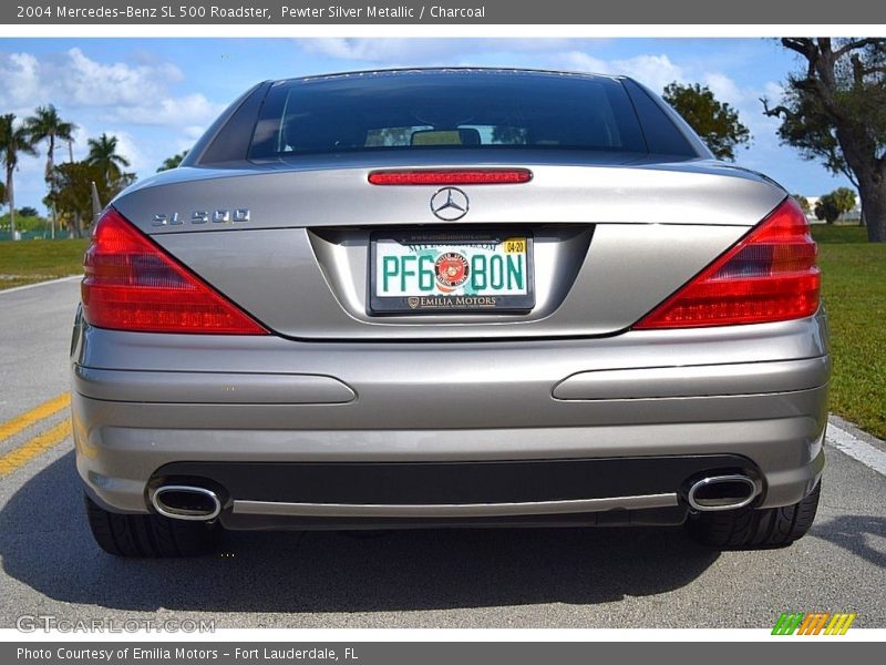 Pewter Silver Metallic / Charcoal 2004 Mercedes-Benz SL 500 Roadster