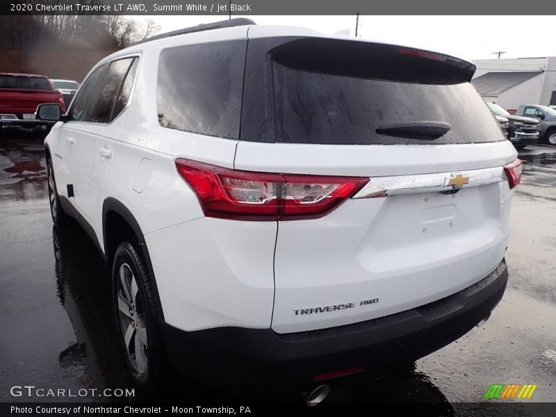 Summit White / Jet Black 2020 Chevrolet Traverse LT AWD