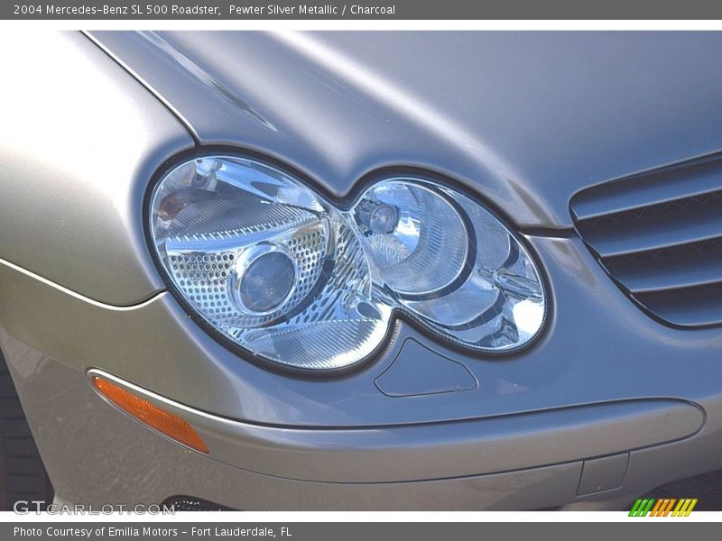 Pewter Silver Metallic / Charcoal 2004 Mercedes-Benz SL 500 Roadster