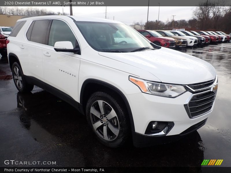 Summit White / Jet Black 2020 Chevrolet Traverse LT AWD