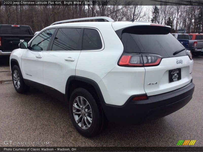 Bright White / Black 2020 Jeep Cherokee Latitude Plus 4x4