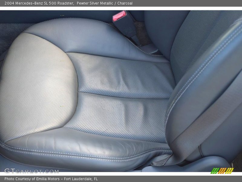 Pewter Silver Metallic / Charcoal 2004 Mercedes-Benz SL 500 Roadster