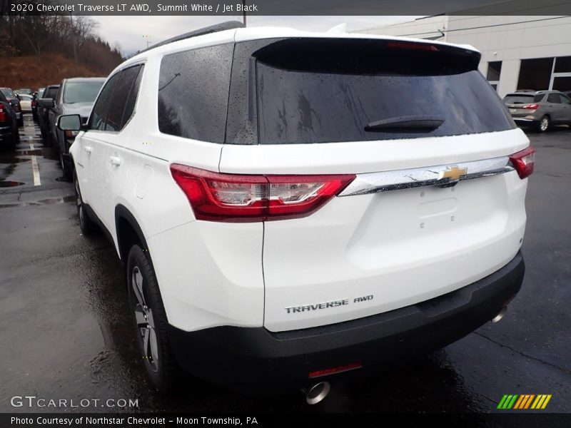 Summit White / Jet Black 2020 Chevrolet Traverse LT AWD