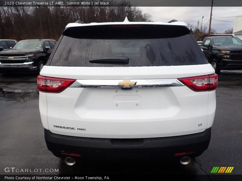 Summit White / Jet Black 2020 Chevrolet Traverse LT AWD