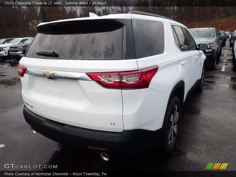 Summit White / Jet Black 2020 Chevrolet Traverse LT AWD