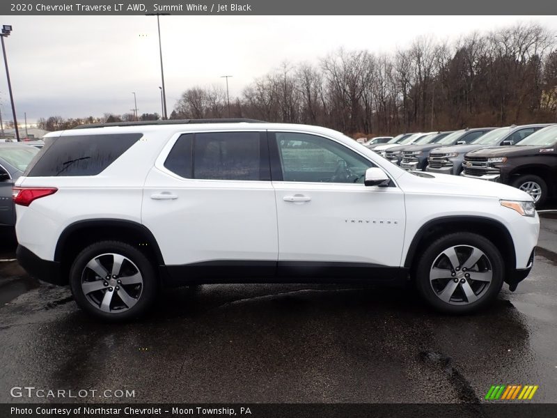 Summit White / Jet Black 2020 Chevrolet Traverse LT AWD