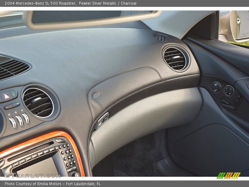 Pewter Silver Metallic / Charcoal 2004 Mercedes-Benz SL 500 Roadster