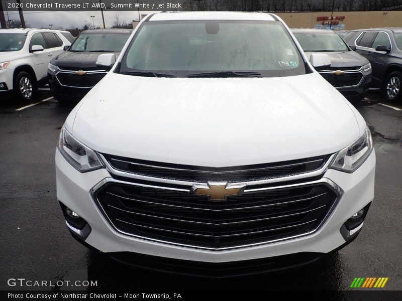 Summit White / Jet Black 2020 Chevrolet Traverse LT AWD