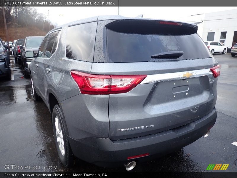Satin Steel Metallic / Jet Black 2020 Chevrolet Traverse LS AWD