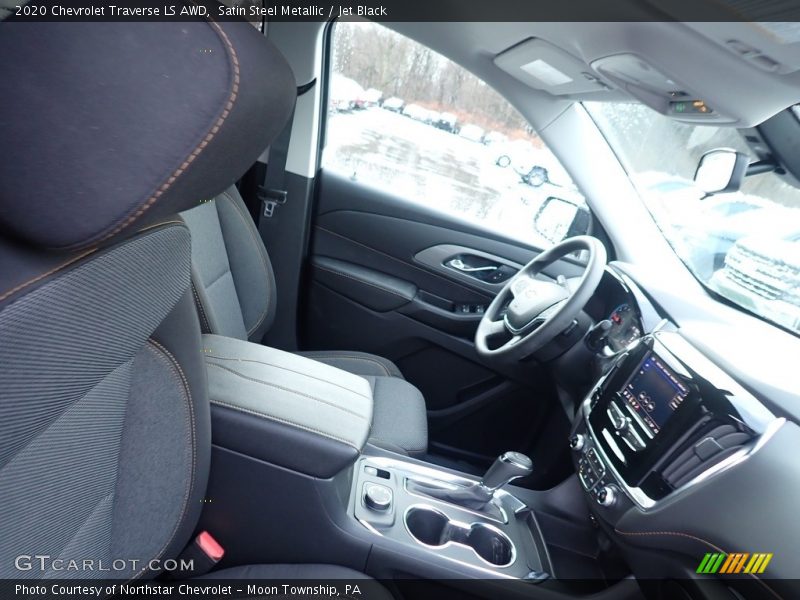 Satin Steel Metallic / Jet Black 2020 Chevrolet Traverse LS AWD