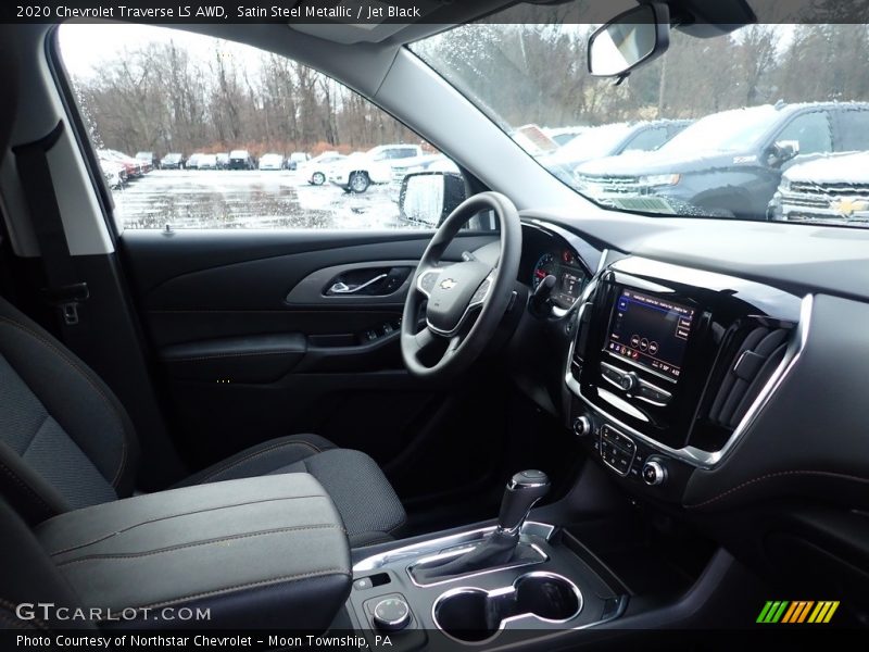 Satin Steel Metallic / Jet Black 2020 Chevrolet Traverse LS AWD